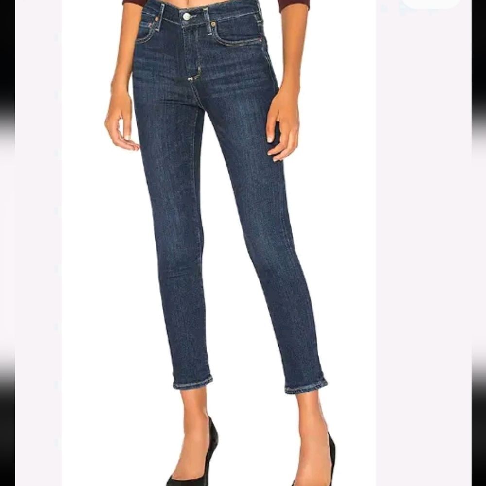 Agolde Women's Sophie High Rise Skinny Crop in Reverb size 28